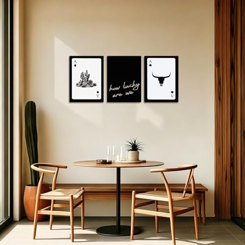 Western Wall Decor Living Room, Southwestern Cowboy How Lucky Are We Wall Art - Image 6