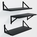 COCOYA Wall Shelves 7.3" Deep Solid Paulownia Wood by COCOYA