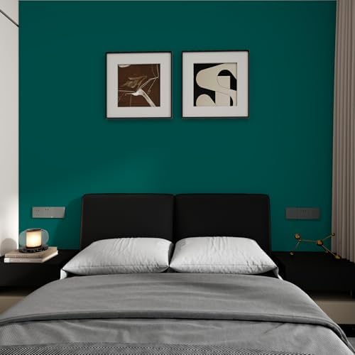 Green Peel and Stick Wallpaper 15.7"x196" Solid Colour Contact Paper Modern - Image 6