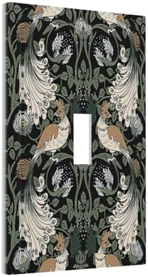 Decorative Light Switch Cover William Morris Vintage Floral Plants And Birds 1 - Image 2