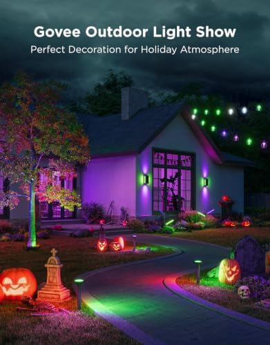 Govee Outdoor UpDown Wall Light, 1 Pack, 1200LM RGBICWW Smart Porch Lights - Image 2