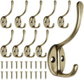Homanu 10 Pack Coat Hooks Wall Mounted by Homanu