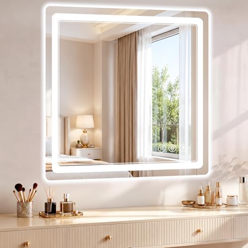 BEAUTYPEAK 30"x30" LED Bathroom Mirror - Image 5