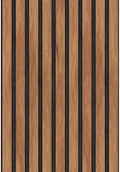 Main Street Peel and Stick Wallpaper Sheets, Wood Slat Design 12-Pack by MainStreet