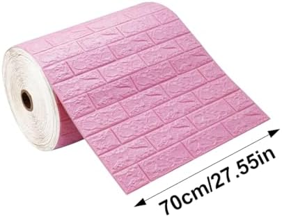 Waterproof Wall Panels 27.5" x 393" Faux Brick Wallpaper Peel and Stick Art - Image 2