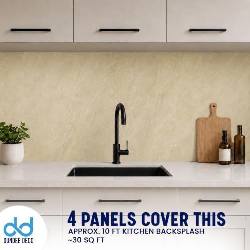 Dundee Deco Faux Stone Wall Panels, Tan & Brown, 2x4 ft, 4 Pack - Image 4