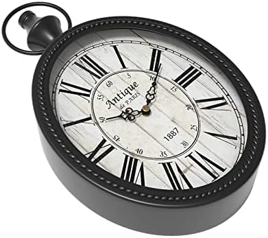 Menterry Small Retro Oval Wall Clock Antique Old Design - Image 3