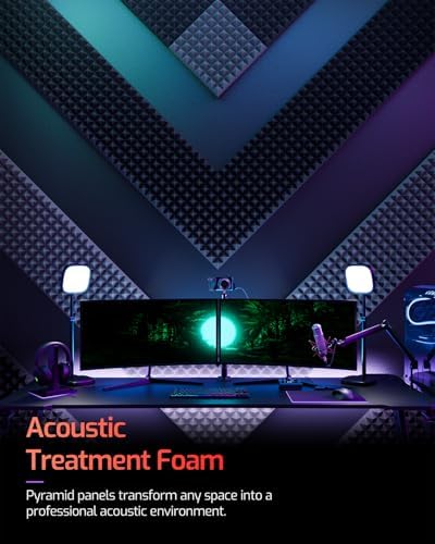 Acoustic Panels 48 pack Self-Adhesive 2"X12"X12" Quickly-Expand Foam - Image 6
