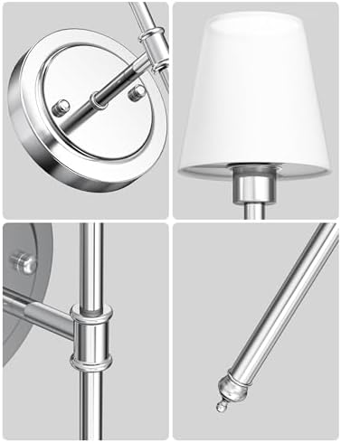 Battery Operated Wall Sconce: Set of 2 Wireless Wall Light 12000mAh - Image 6