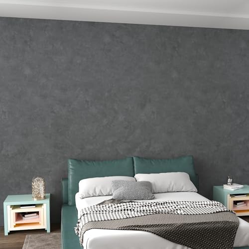 3yecao Grey Concrete Wallpaper Peel and Stick Gray Concrete Contact Paper by 3YECAO