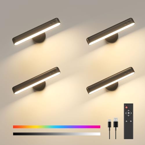 PopoIron Rechargeable LED Wall Sconces 7500mAh Battery Operated Wall Lamps by WelcometoPopoIron