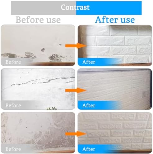 Queenbox 27.6x393.7 in Faux Brick Peel and Stick Foam Soft Waterproof Wall Panel - Image 5