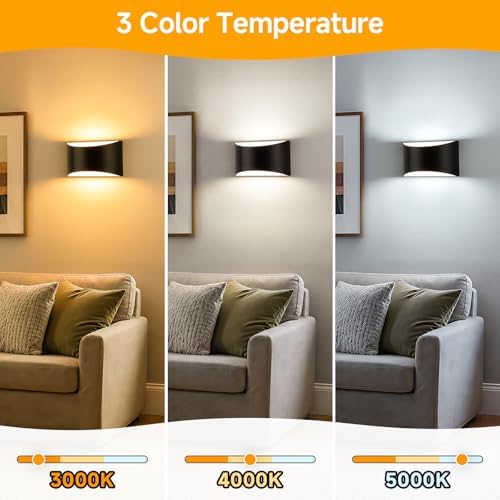 MATAMEYE Modern LED Wall Sconce Set of 2 - Image 2