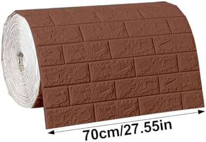 Waterproof Wall Panels 27.5" x 39.3" Faux Brick Wallpaper Peel and Stick Art - Image 2