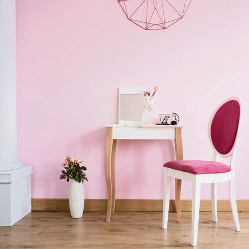 Pink Peel and Stick Wallpaper Solid Pink Contact Paper A Set of 15.7"x236" - Image 3