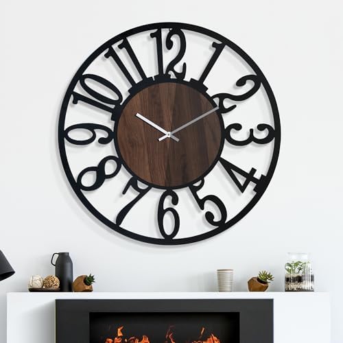 30 Inch Large Metal Wall Clock - Image 2