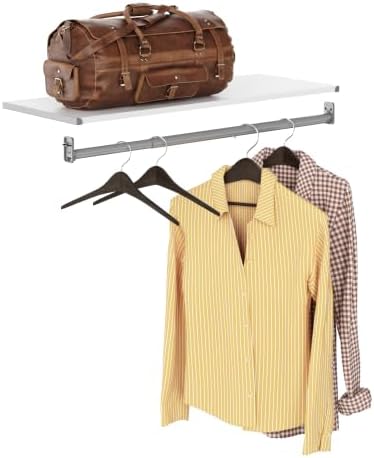 ClosetMaid Mosaics Shelf and Rod Closet Organizer, 2.52" H x 36.02" W x 13.78" D by Unknown
