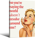 70s Pink Sexy Women Poster Funky Funny Quote Wall Art Retro Housewife Picture by Unknown