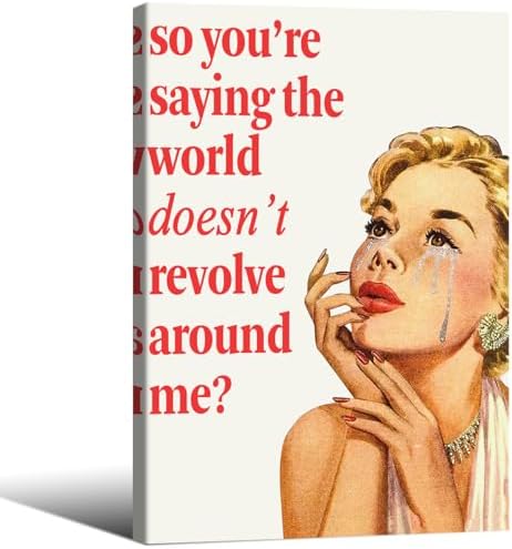 70s Pink Sexy Women Poster Funky Funny Quote Wall Art Retro Housewife Picture by Unknown