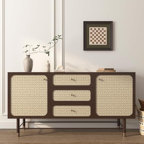 FunStick 24"x200" Beige Taupe Rattan Peel and Stick Wallpaper Vintage Removable - Image 3