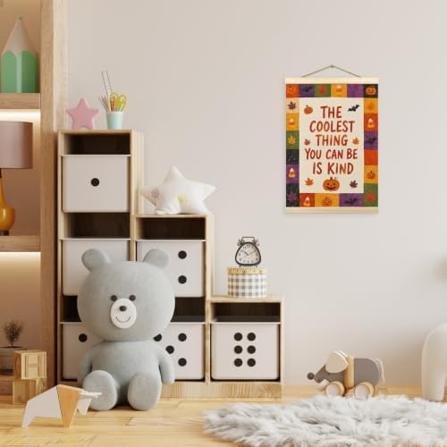 madalo Fall Halloween Kids Room Wall Art Poster Hanger Frame 12x16 Inch - Image 2