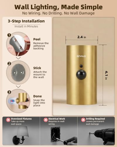 EZVALO Motion Sensor Wall Sconce - Image 4