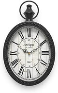 Menterry Small Retro Oval Wall Clock Antique Old Design by Menterry