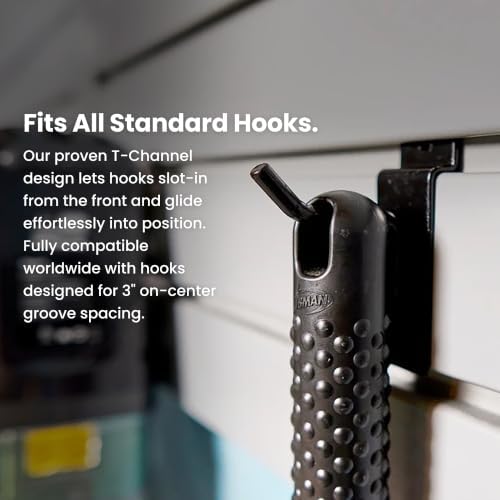 Heavy Duty 2'H X 4'W PVC Garage SlatWall Storage System - Image 3
