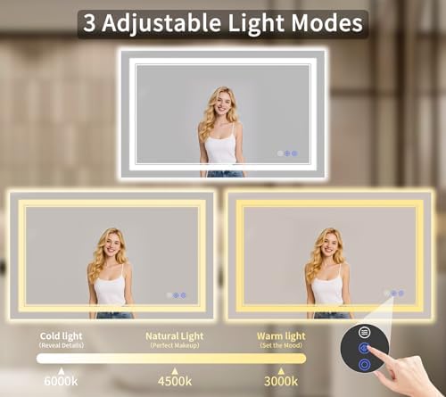 24"x48" LED Bathroom Mirror - Image 3