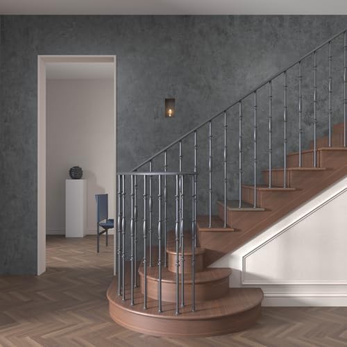 3yecao Grey/Blue Concrete Wallpaper Peel and Stick Concrete Contact Paper - Image 3