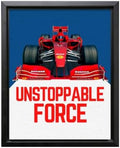 InkFlow Posters Racing Car Canvas Poster by InkFlowPosters