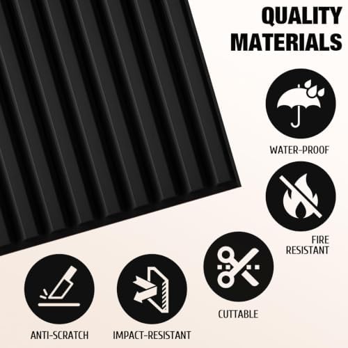12 Pcs 3D PVC Slat Wall Panels, 2x4 FT Ceiling Panels, Drop Ceiling Tiles - Image 4