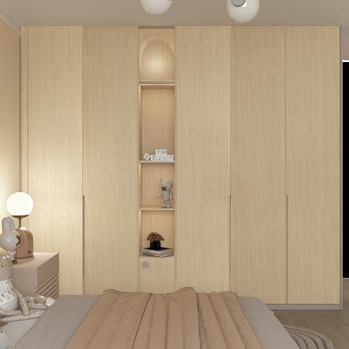 BOMENG White Oak Wood Contact Paper Peel and Stick Light Oak Wallpaper - Image 4