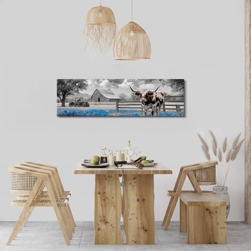 Highland Cow Wall Art Country Barn Truck Pictures - Image 6