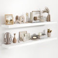 55 Inch Long Floating Shelves for Wall Set of 2, 55x9.3 Large Floating Shelf by FunMemories