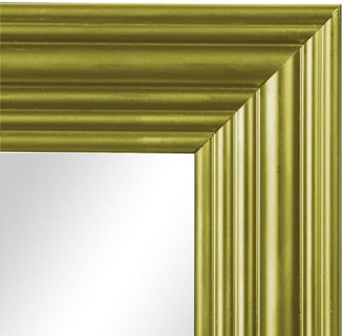 13.5" X 49.5" Gold Rectangle Full Length Wall Mirror, Large Vertical Or - Image 3