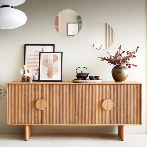 10 inch Glass Round Mirror Tile - Image 4