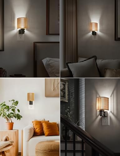 L LOHAS LED Bright Night Lights Plug into Wall, Dimmable Night Light Boho - Image 7