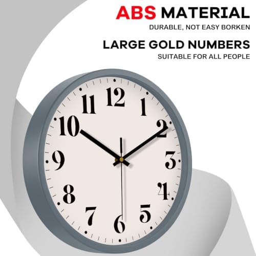12" Modern Silent Wall Clock - Image 6