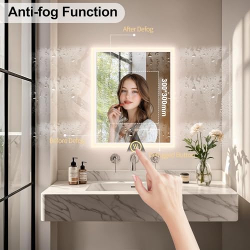 LUVODI Bathroom LED Mirror Backlit: Rectangular Vanity Mirror 20x28 inches - Image 5