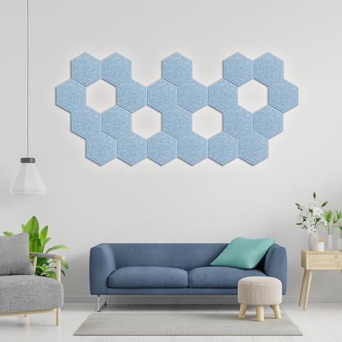 Hexagon Acoustic Panels, 12 Pack Self-Adhesive Sound Panels - Image 5