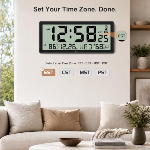 WallarGe 14.5” Atomic Clock - Image 5