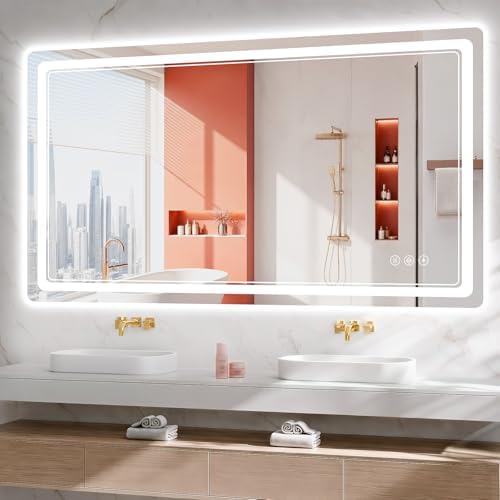 BEAUTYPEAK 30"x55" LED Bathroom Mirror by BEAUTYPEAK