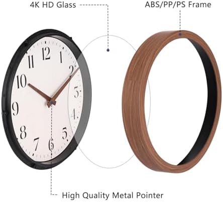 Topkey 12 Inch Silent Wall Clock - Image 6