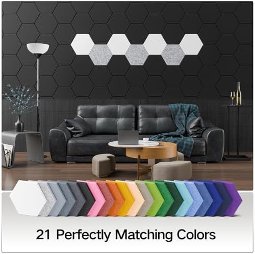 12 Pack Self-Adhesive Acoustic Panels 12" X 10" X 0.4" - Image 6