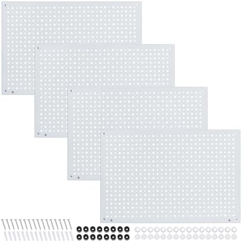 Peg Board, Heavy Duty Steel Organization Panels, Universal 1/8 and 1/4 Peg by Daanxw