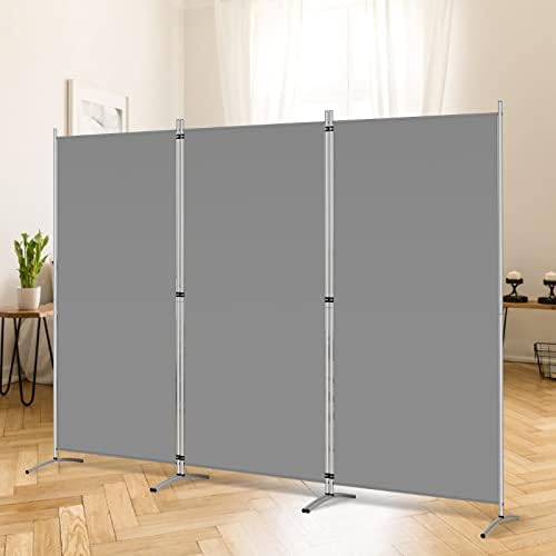 RANTILA 3 Panel Room Divider, 6 Ft Tall Folding Privacy Screen Freestanding by RANTILA