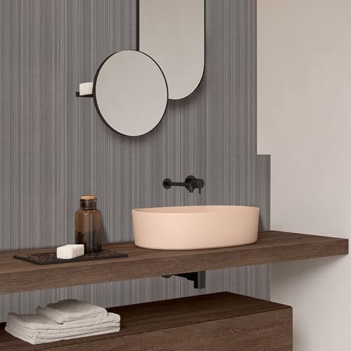 Grasscloth Peel and Stick Wallpaper, A Set of 15.7"x1181" Brown Self-Adhesive - Image 3