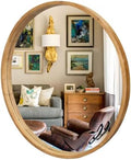 36" Bathroom Mirror, Round Wall Mirror by GIFTTROVE