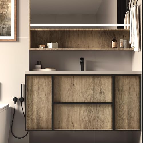 BOMENG Extra Wide Brown Wood Contact Paper Peel and Stick Wallpaper 24"x197" - Image 6